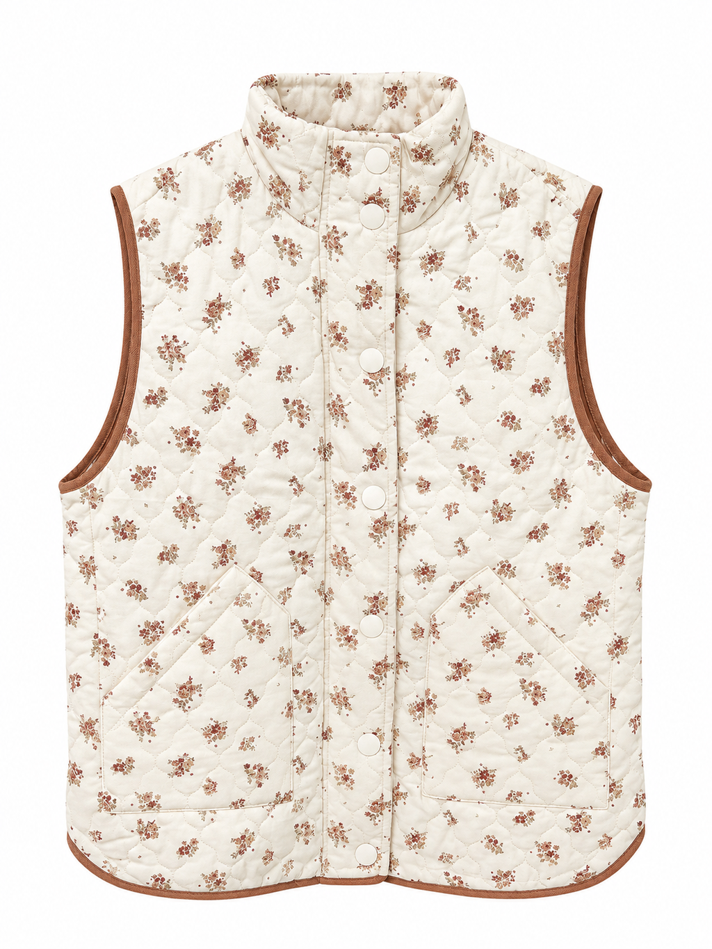 Rooted in Faith Floral Quilted Vest