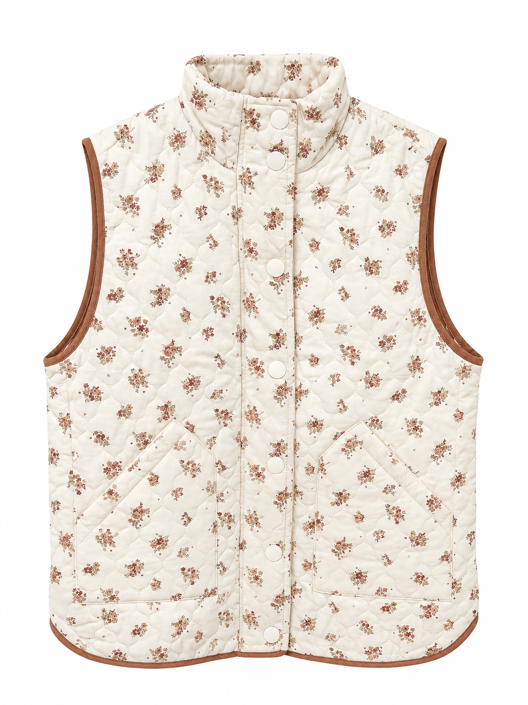 Rooted in Faith Floral Quilted Vest