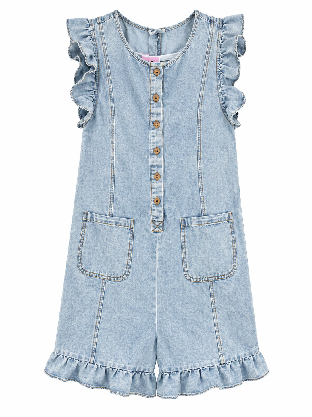 Faithful Grace Denim Romper