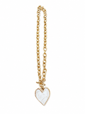 Ivory Heart Toggle Necklace