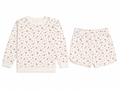 Ivory Floral Knit Lounge Set