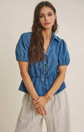 Grace in Every Detail Denim Top