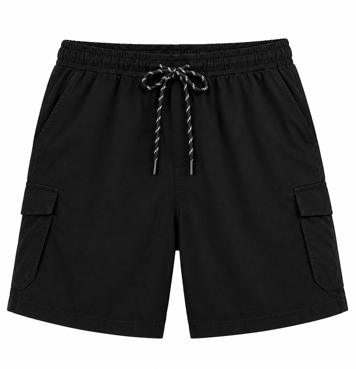 Stand Firm Black Cargo Shorts