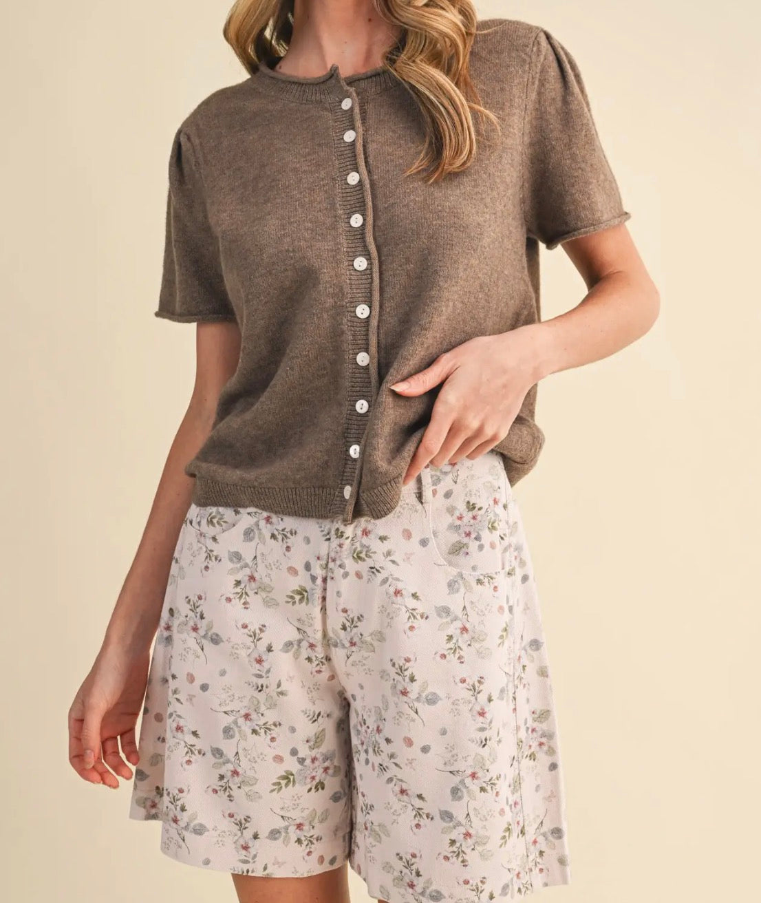 Faithful Blooms Floral Shorts