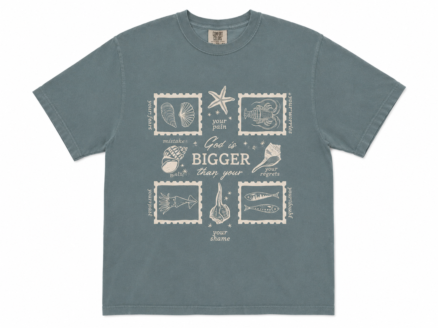 “God Is Bigger” Coastal Faith T-Shirt