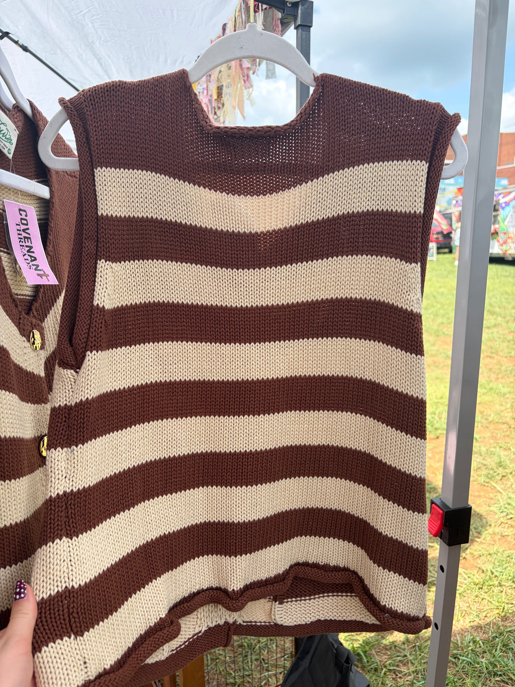 Blessed Striped Vest