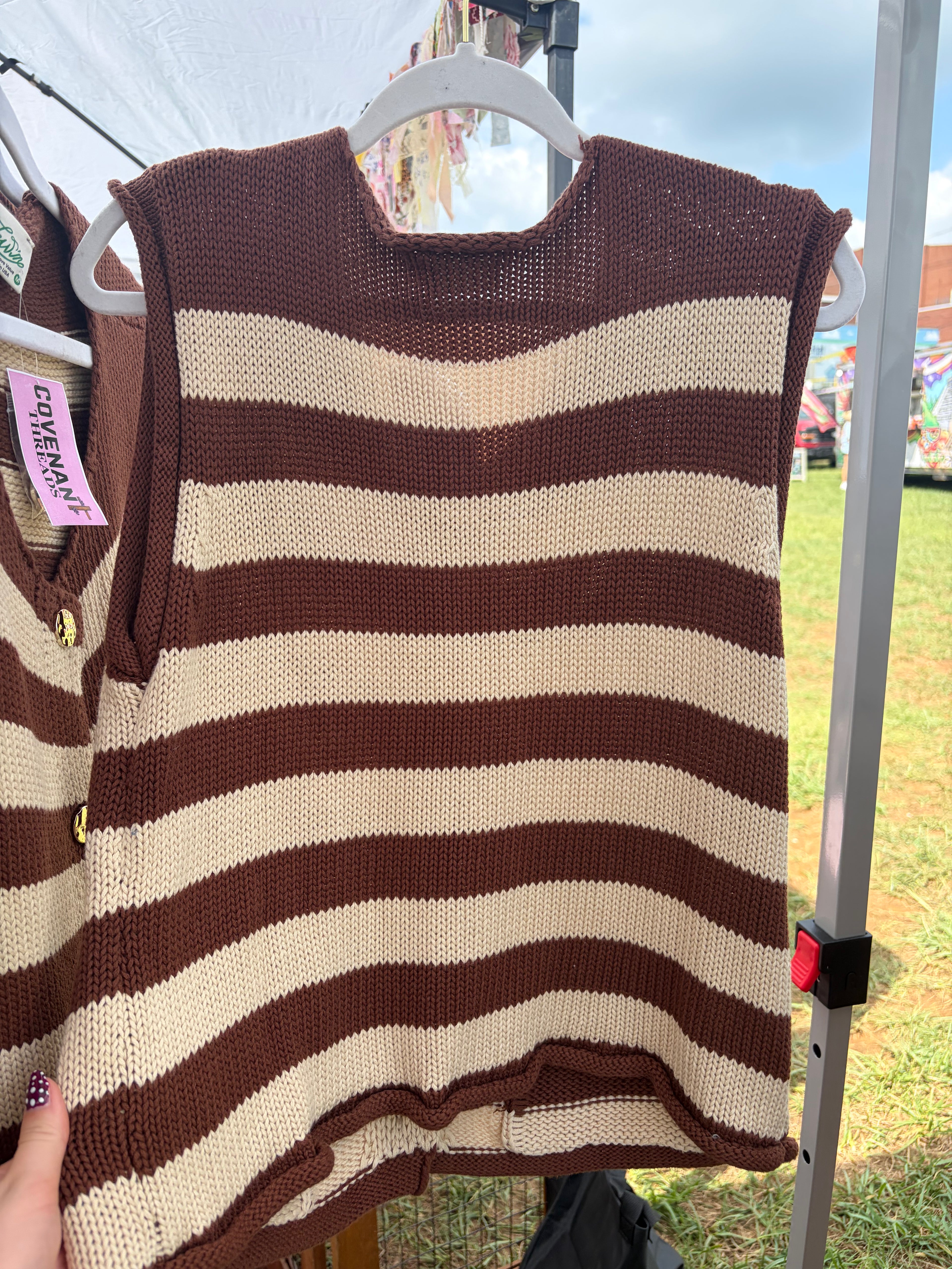 Blessed Striped Vest