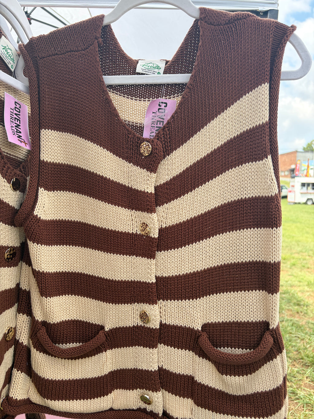 Blessed Striped Vest
