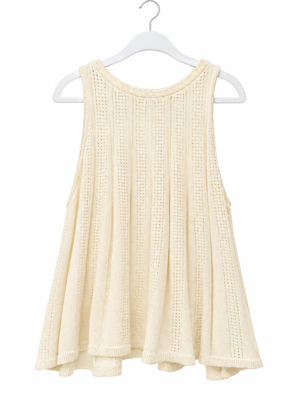 Graceful Pointelle Knit Tank