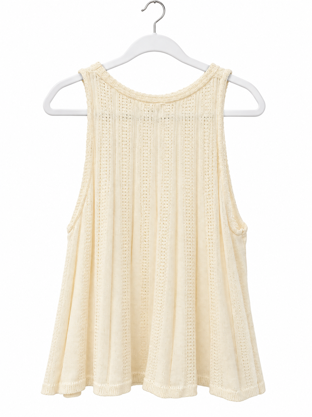 Graceful Pointelle Knit Tank