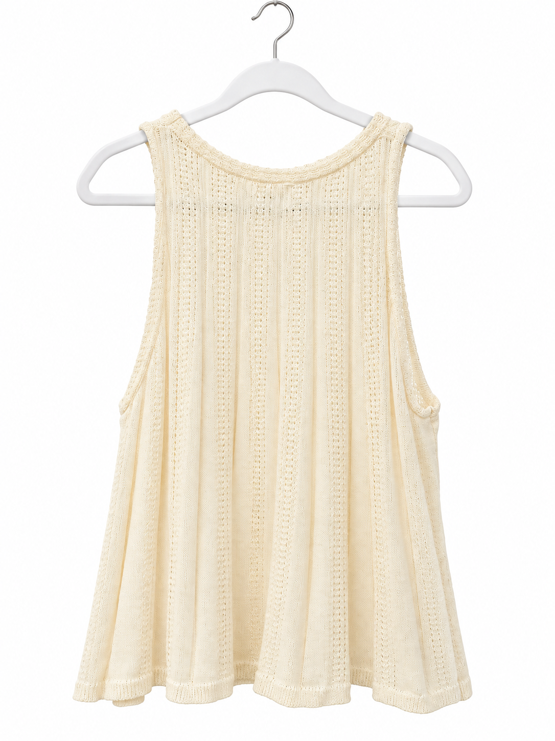 Graceful Pointelle Knit Tank