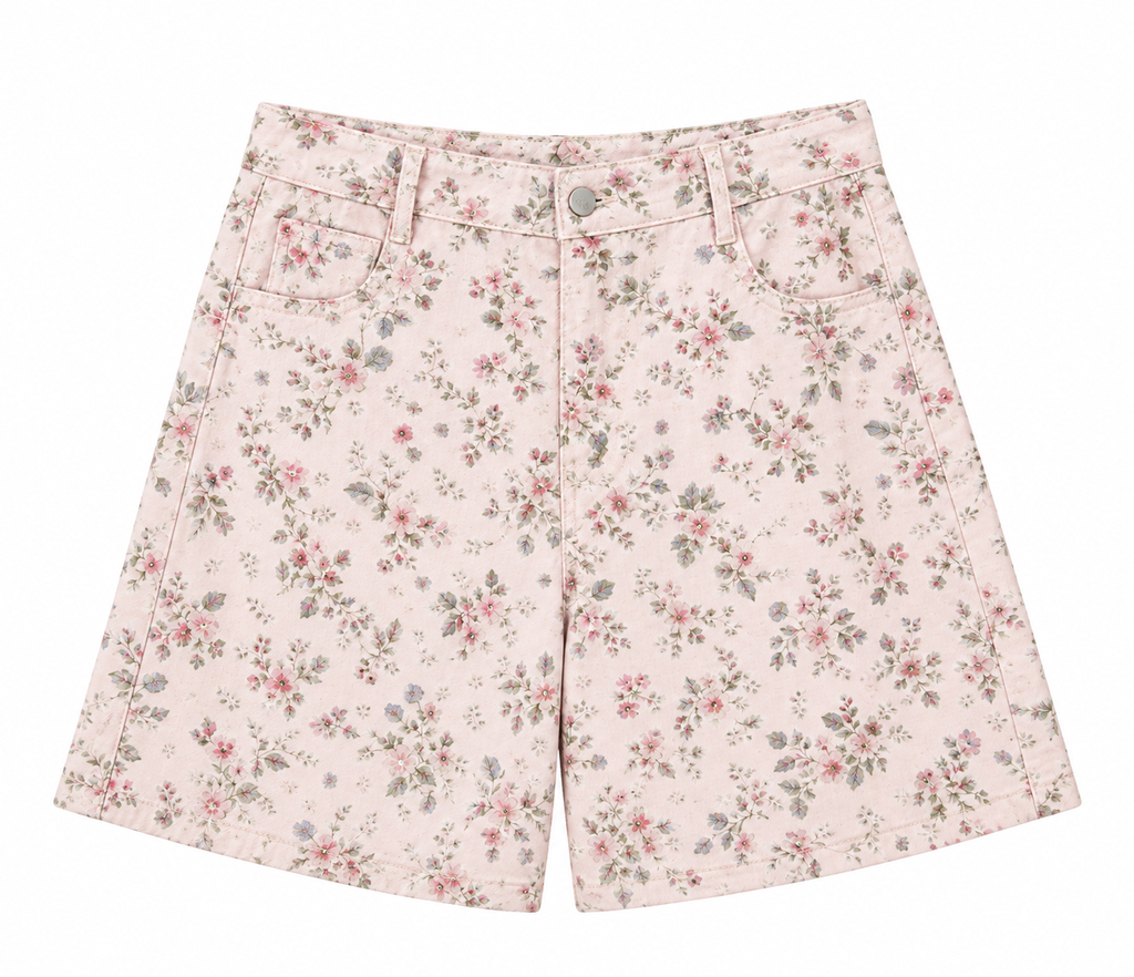 Faithful Blooms Floral Shorts